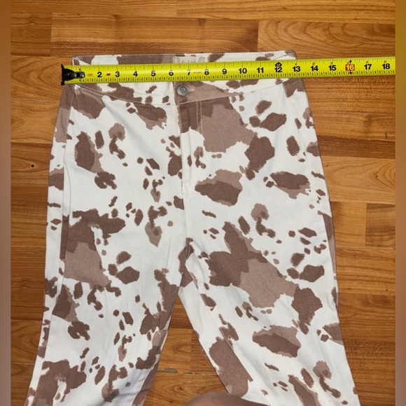 Altar'd State cow print flare jeans - Picture 6 of 10